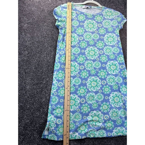 Vineyard Vines Womens Caribbean Floral Tee Print Dress‎ XS Blue/Green - Picture 7 of 9